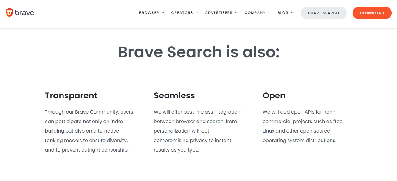 brave search