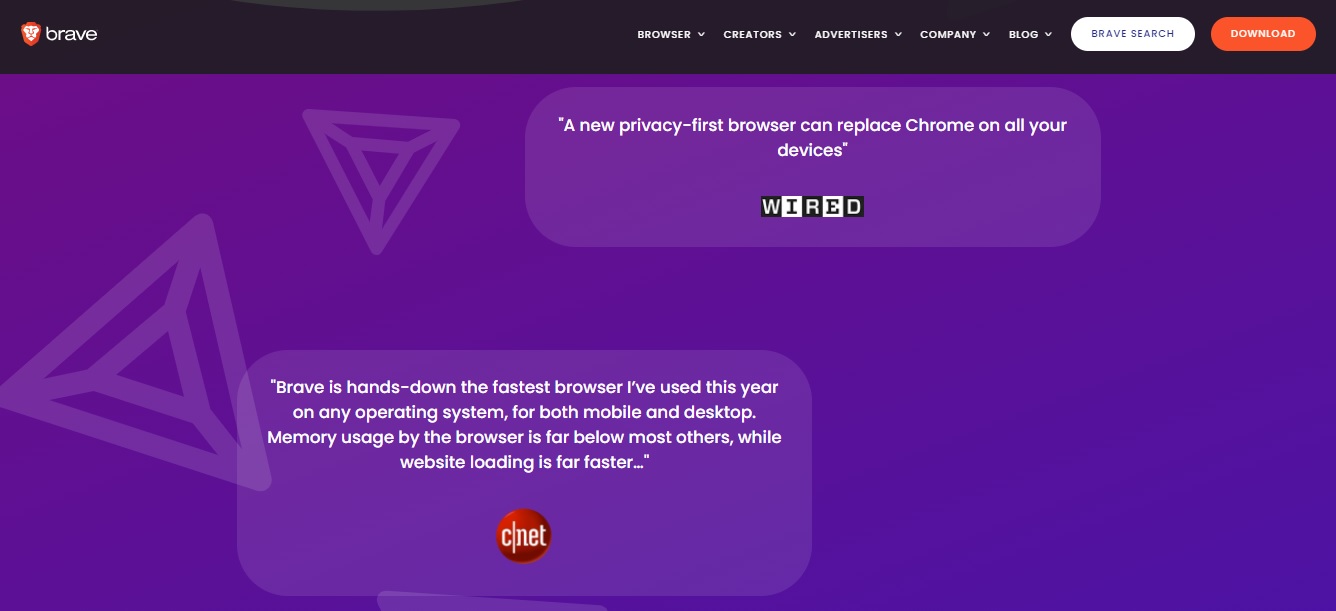 brave search engine reviews